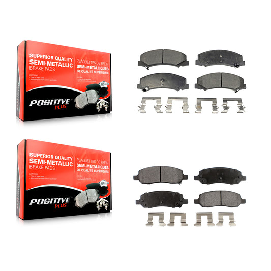 [Avant + Arrière] Kit de plaquette (semi-métallique) de frein pour 2006-2011 Buick Lucerne Cadillac DTS KPF-100581