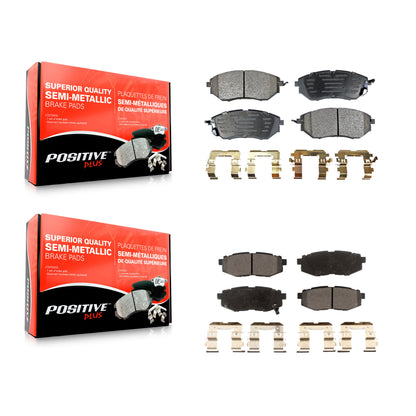[Avant + Arrière] Kit de plaquette (semi-métallique) de frein pour Subaru Forester Outback Legacy Tribeca B9 KPF-100584