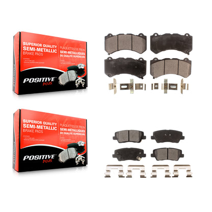 [Avant + Arrière] Kit de plaquette (semi-métallique) de frein pour Cadillac CTS KPF-100585