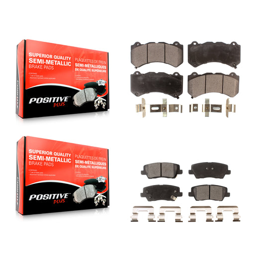 [Avant + Arrière] Kit de plaquette (semi-métallique) de frein pour Cadillac CTS KPF-100585