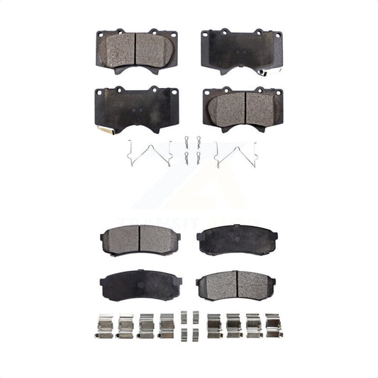 [Avant + Arrière] Kit de plaquette (semi-métallique) de frein pour Toyota 4Runner Lexus Sequoia GX460 FJ Cruiser GX470 KPF-100594 par Positive Plus