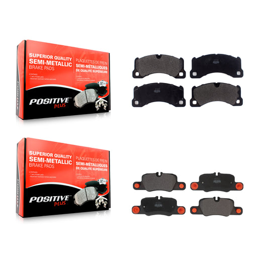 [Avant + Arrière] Kit de plaquette (semi-métallique) de frein pour 2010-2016 Porsche Panamera KPF-100618