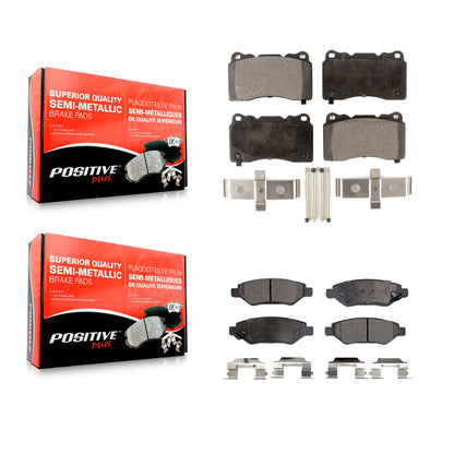 [Avant + Arrière] Kit de plaquette (semi-métallique) de frein pour Cadillac CTS avec Brembo Calipers KPF-100619