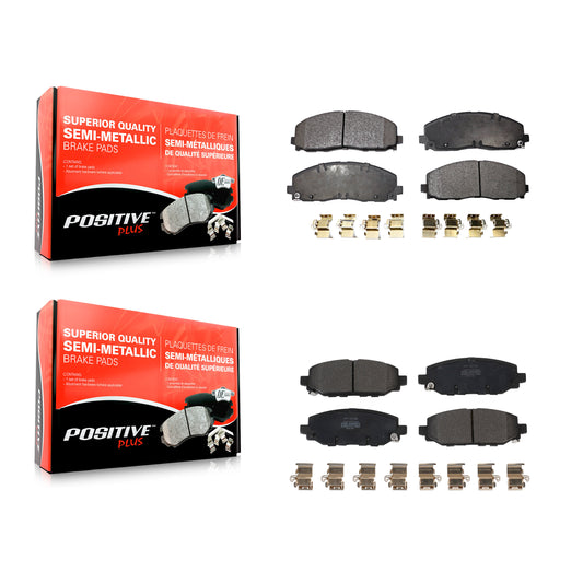 [Avant + Arrière] Kit de plaquette (semi-métallique) de frein pour Jeep Wrangler KPF-100627