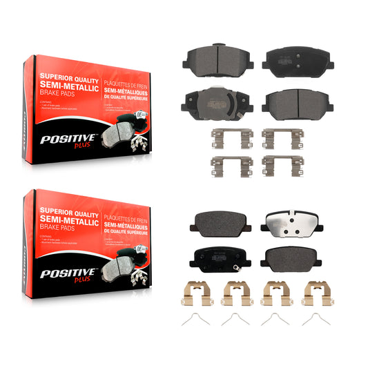 [Avant + Arrière] Kit de plaquette (semi-métallique) de frein pour 2019-2020 Hyundai Santa Fe KPF-100642