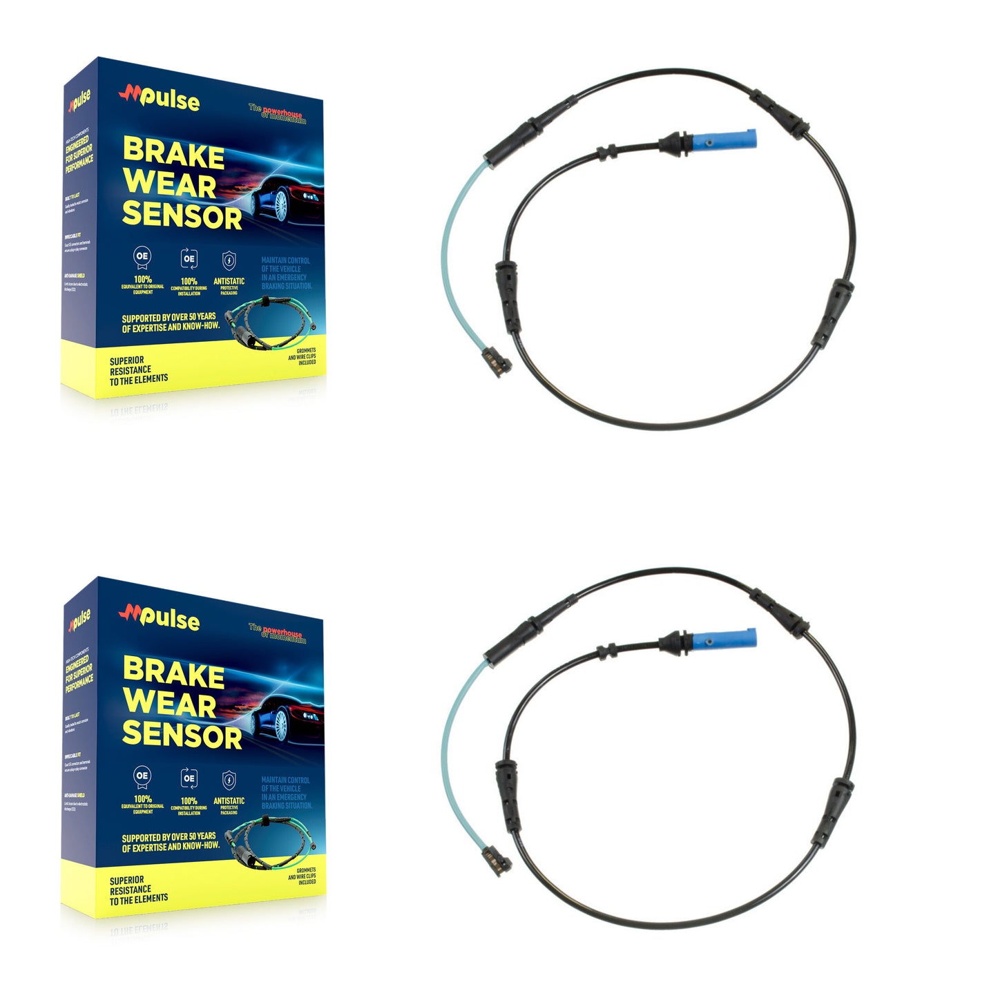 [Arrière] Capteur usure plaquettes de frein pour BMW 530i xDrive 540i 750i M550i M5 M850i 530e X6 KSE-100275