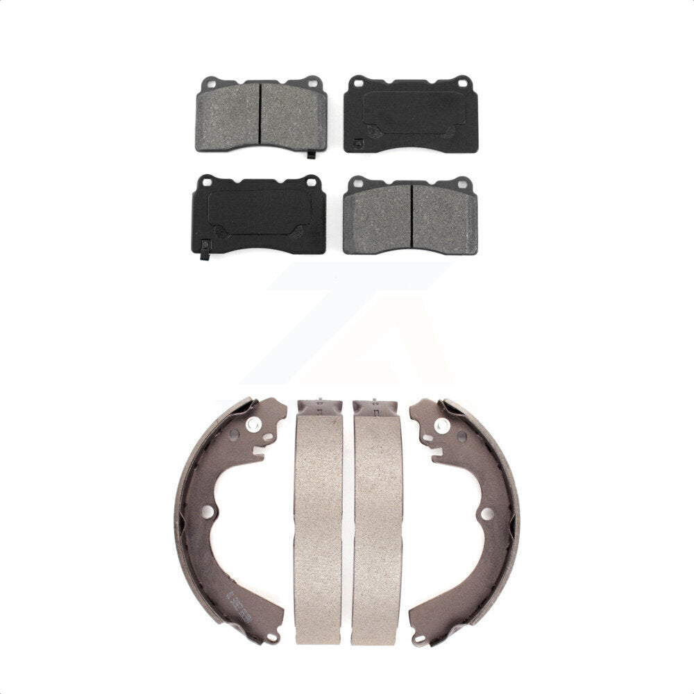 [Avant + Arrière] Kit de plaquette (semi-métallique) de frein pour 2004 Subaru Impreza WRX STI KSN-100001 par Transit Auto