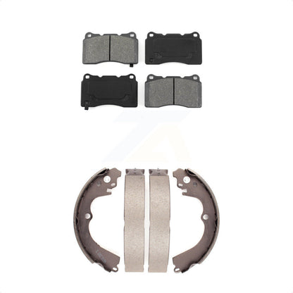 [Avant + Arrière] Kit de plaquette (semi-métallique) de frein pour 2004 Subaru Impreza WRX STI KSN-100001 par Transit Auto