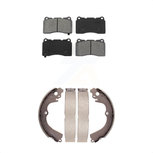 [Avant + Arrière] Kit de plaquette (semi-métallique) de frein pour 2004 Subaru Impreza WRX STI KSN-100001 par Transit Auto