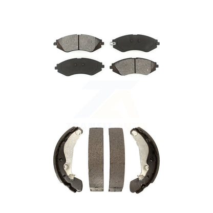 [Avant + Arrière] Kit de plaquette (semi-métallique) de frein pour Chevrolet Aveo Spark Aveo5 Pontiac G3 Suzuki Wave Wave5 Swift+ KSN-100005
