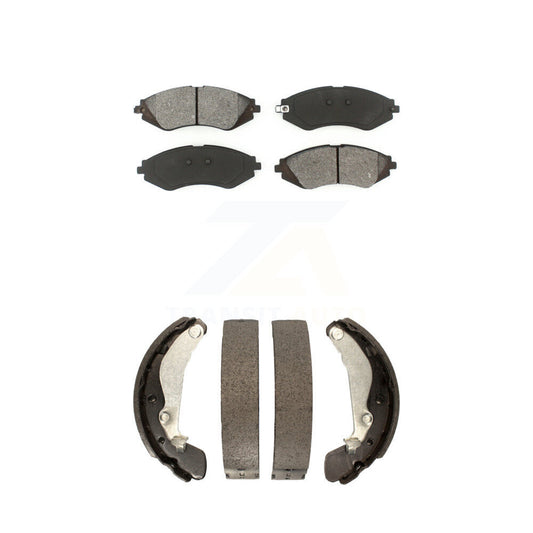 [Avant + Arrière] Kit de plaquette (semi-métallique) de frein pour Chevrolet Aveo Spark Aveo5 Pontiac G3 Suzuki Wave Wave5 Swift+ KSN-100005