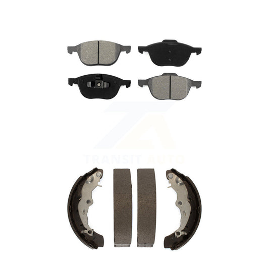 [Avant + Arrière] Kit de plaquette (semi-métallique) de frein pour Ford Focus KSN-100007