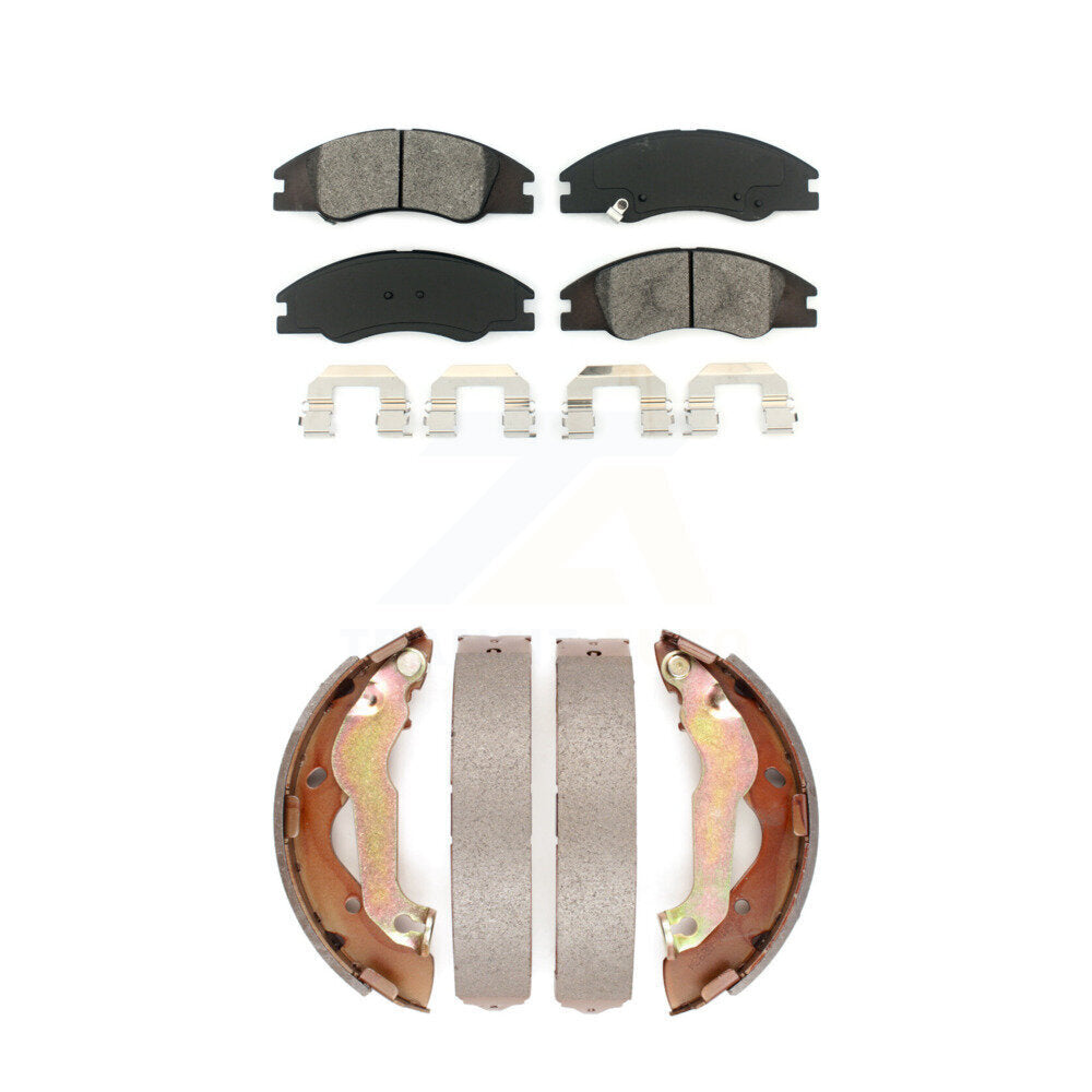 [Avant + Arrière] Kit de plaquette (semi-métallique) de frein pour 2007-2009 Kia Spectra KSN-100012