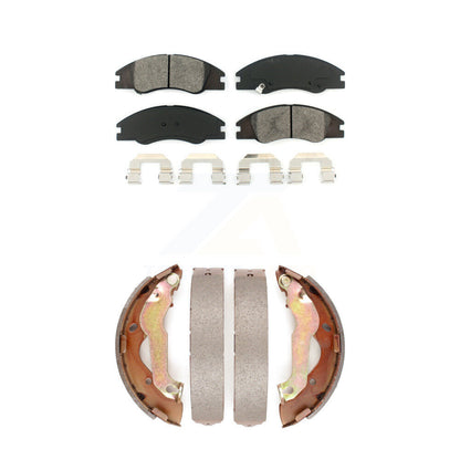 [Avant + Arrière] Kit de plaquette (semi-métallique) de frein pour 2007-2009 Kia Spectra KSN-100012
