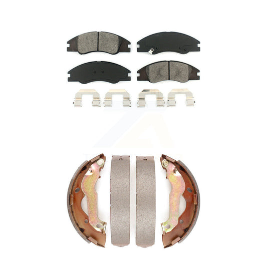 [Avant + Arrière] Kit de plaquette (semi-métallique) de frein pour 2007-2009 Kia Spectra KSN-100012