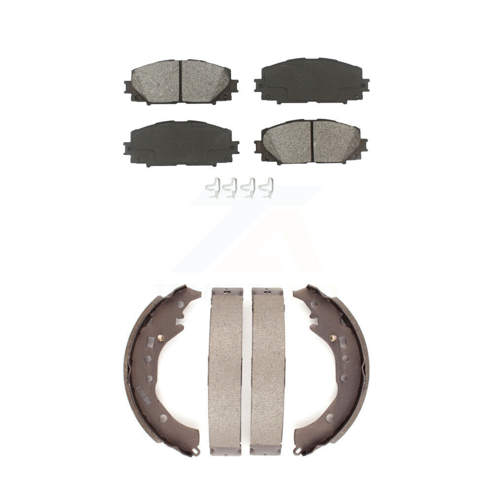[Avant + Arrière] Kit de plaquette (semi-métallique) de frein pour Toyota Prius C Scion iQ KSN-100024