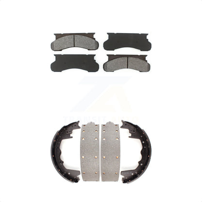 [Avant + Arrière] Kit de plaquette (semi-métallique) de frein pour Ford F-250 F-350 E-350 Econoline Club Wagon E-250 KSN-100027 par Transit Auto