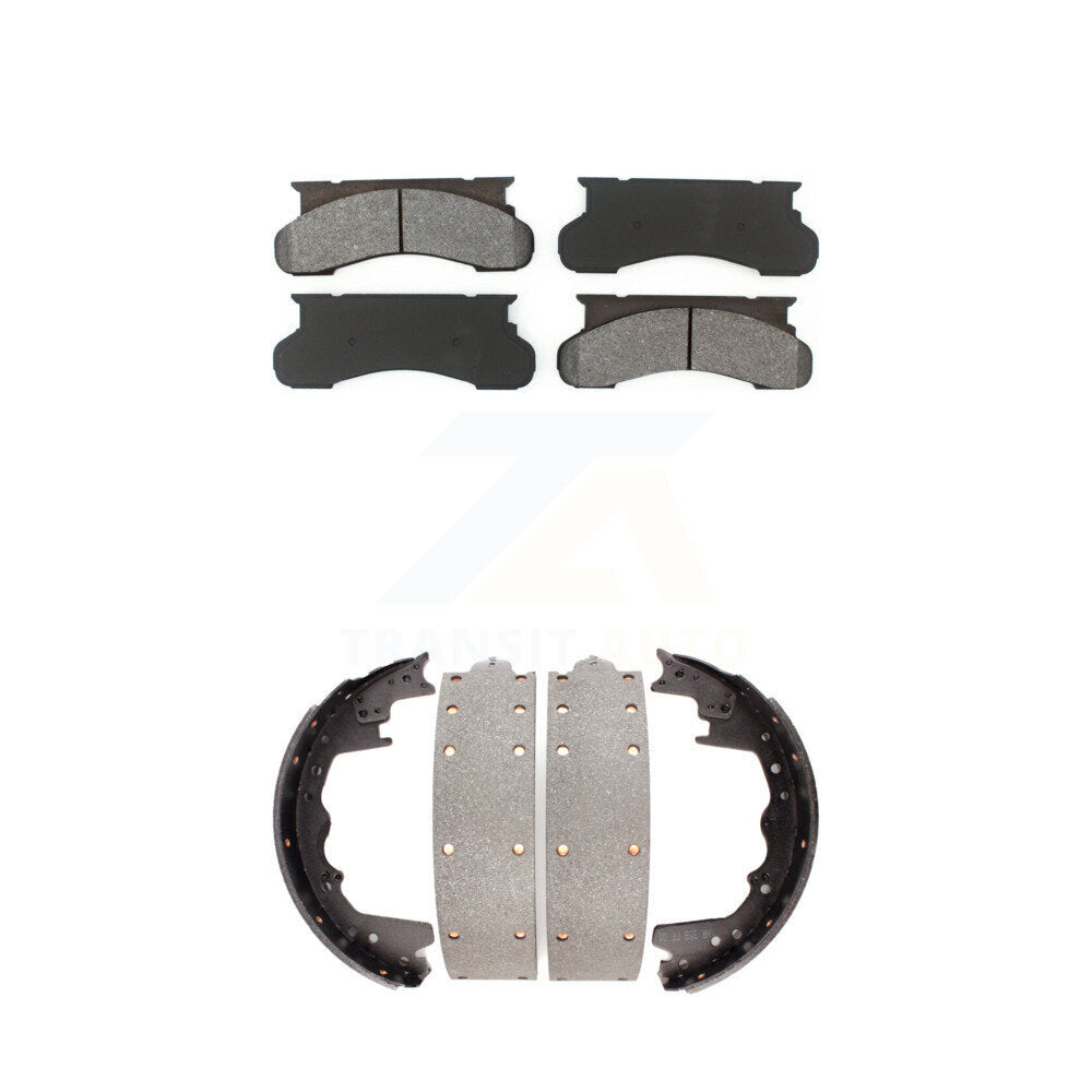 [Avant + Arrière] Kit de plaquette (semi-métallique) de frein pour Ford F-250 F-350 E-350 Econoline Club Wagon E-250 KSN-100027