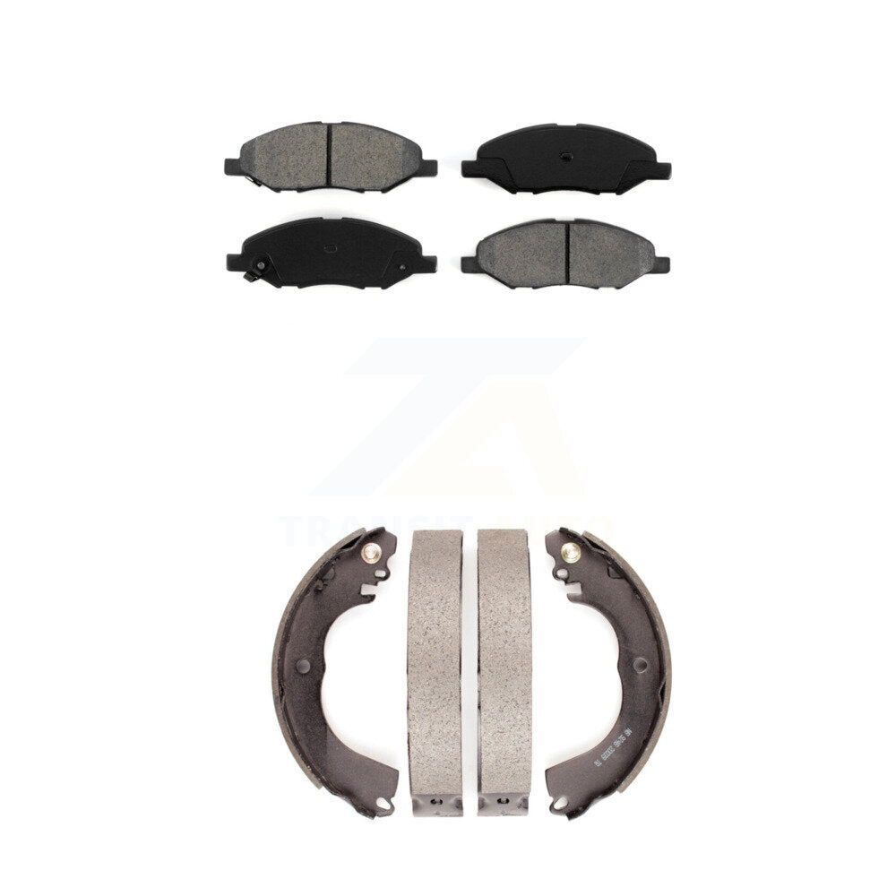 [Avant + Arrière] Kit de plaquette (semi-métallique) de frein pour 2009-2011 Nissan Versa 1.6L KSN-100033