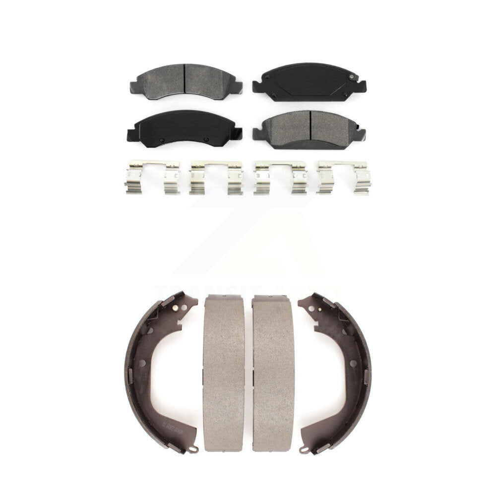 [Avant + Arrière] Kit de plaquette (semi-métallique) de frein pour Chevrolet Silverado 1500 GMC Sierra KSN-100035