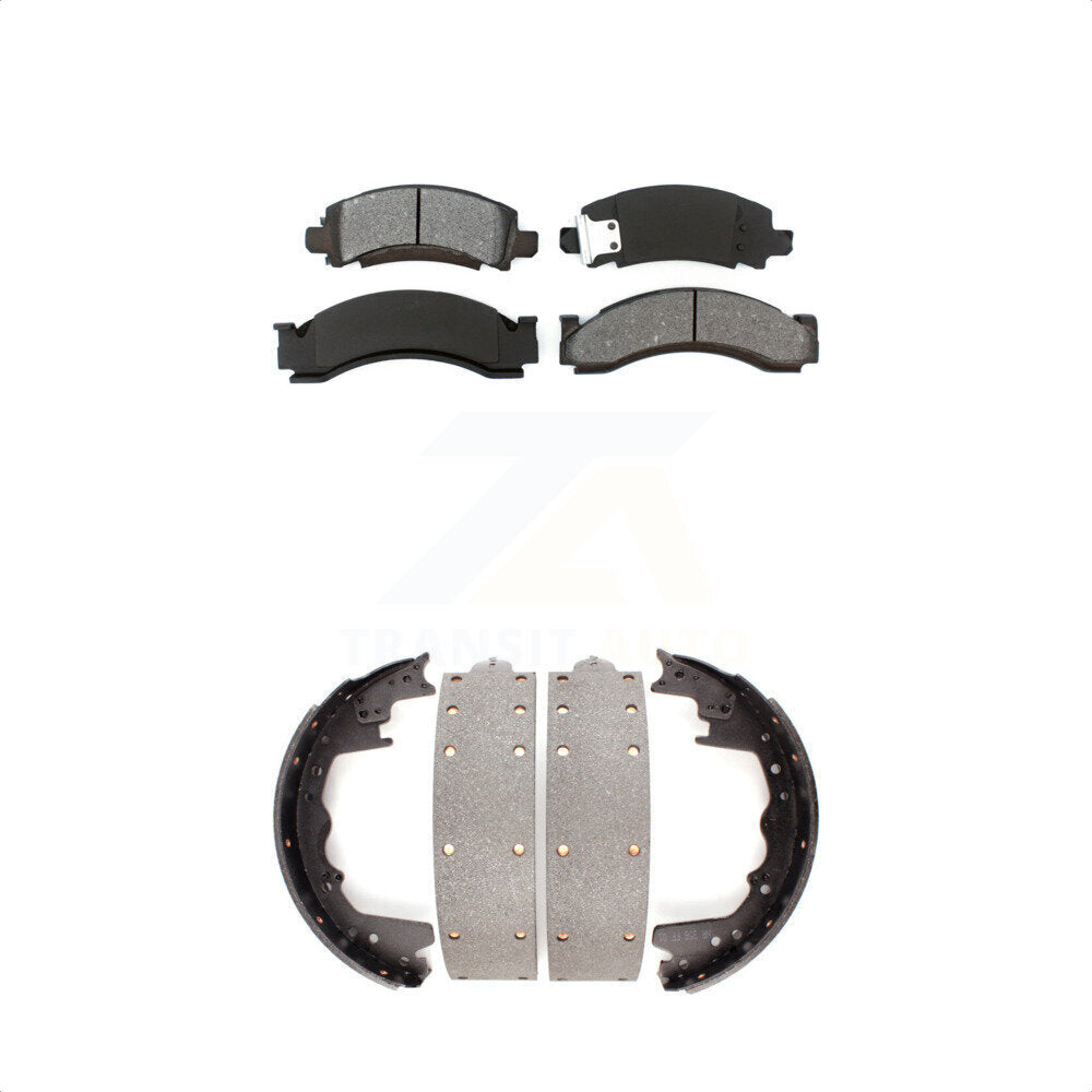 [Avant + Arrière] Kit de plaquette (semi-métallique) de frein pour Dodge W350 W300 D400 D450 KSN-100039 par Transit Auto