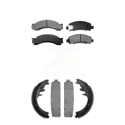 [Avant + Arrière] Kit de plaquette (semi-métallique) de frein pour Chevrolet C30 GMC G3500 R3500 R30 C3500 P30 P3500 avec 13" x 2-1/2" taille KSN-100040