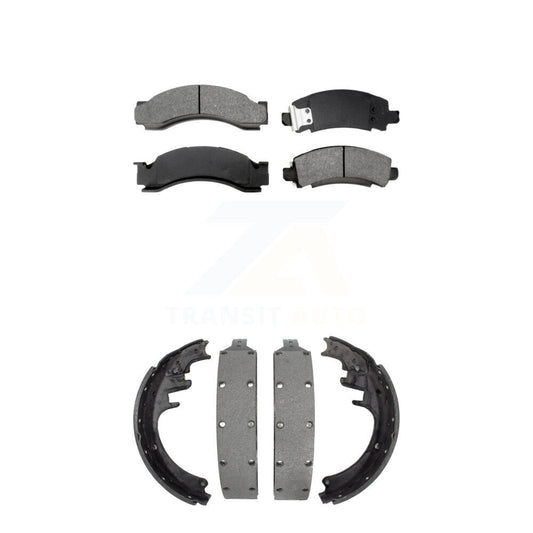 [Avant + Arrière] Kit de plaquette (semi-métallique) de frein pour Chevrolet C30 GMC G3500 R3500 R30 C3500 P30 P3500 avec 13" x 2-1/2" taille KSN-100040