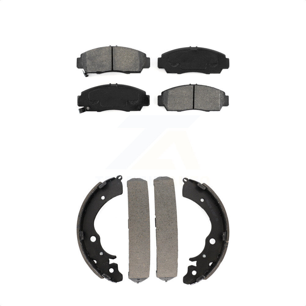 [Avant + Arrière] Kit de plaquette (semi-métallique) de frein pour Honda Civic KSN-100042 par Transit Auto