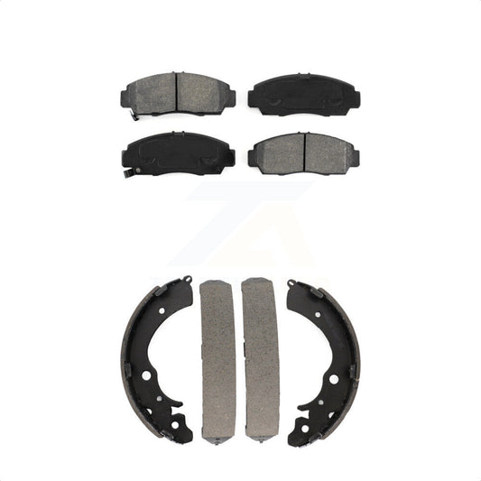 [Avant + Arrière] Kit de plaquette (semi-métallique) de frein pour Honda Civic KSN-100042 par Transit Auto