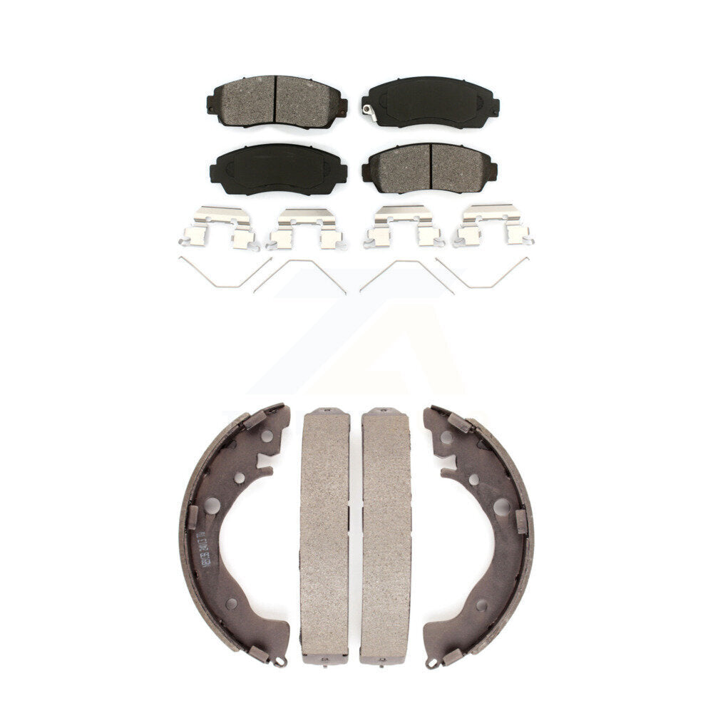 [Avant + Arrière] Kit de plaquette (semi-métallique) de frein pour Honda Civic KSN-100043