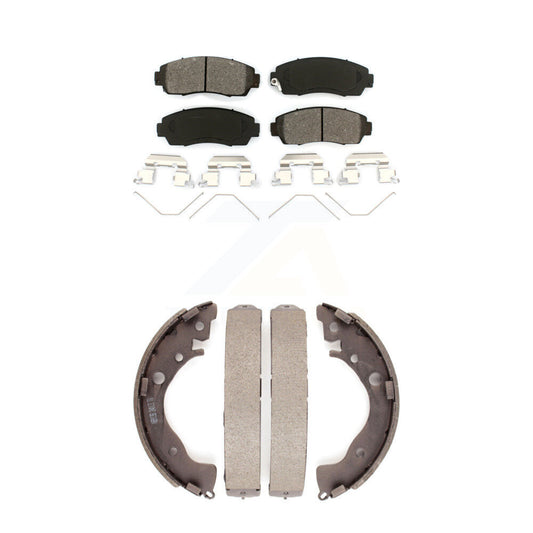 [Avant + Arrière] Kit de plaquette (semi-métallique) de frein pour Honda Civic KSN-100043