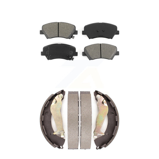 [Avant + Arrière] Kit de plaquette (semi-métallique) de frein pour 2012-2017 Hyundai Accent KSN-100048