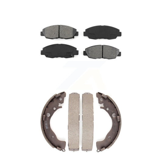 [Avant + Arrière] Kit de plaquette (semi-métallique) de frein pour Honda Civic KSN-100049