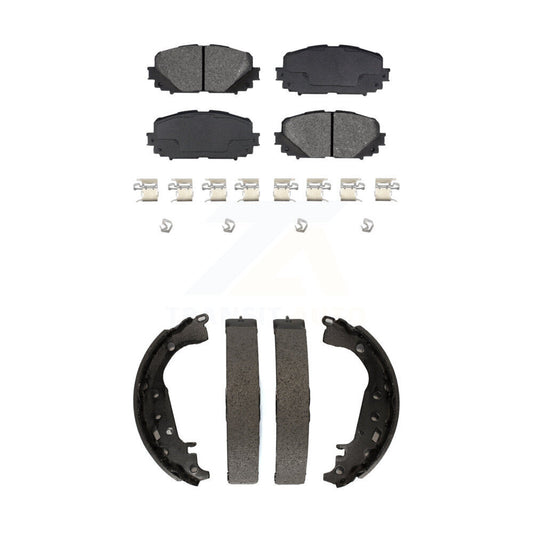 [Avant + Arrière] Kit de plaquette (semi-métallique) de frein pour 2012-2013 Toyota Yaris SE KSN-100051