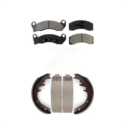 [Avant + Arrière] Kit de plaquette (semi-métallique) de frein pour Ford LTD Lincoln Town Car Crown Victoria Mark VI Continental Country Squire Mercury Marquis KSN-100052 par Transit Auto