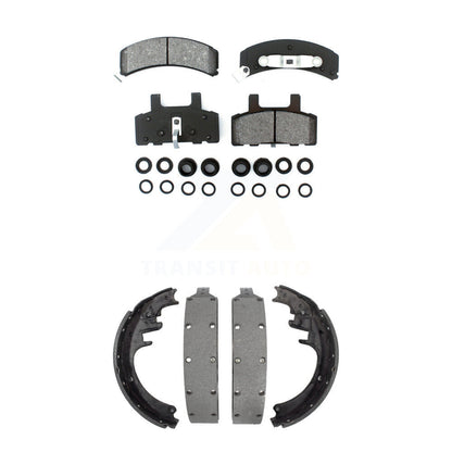 [Avant + Arrière] Kit de plaquette (semi-métallique) de frein pour 1995-1999 Chevrolet K1500 Suburban DIESEL engine avec 6 Lug Wheels KSN-100067