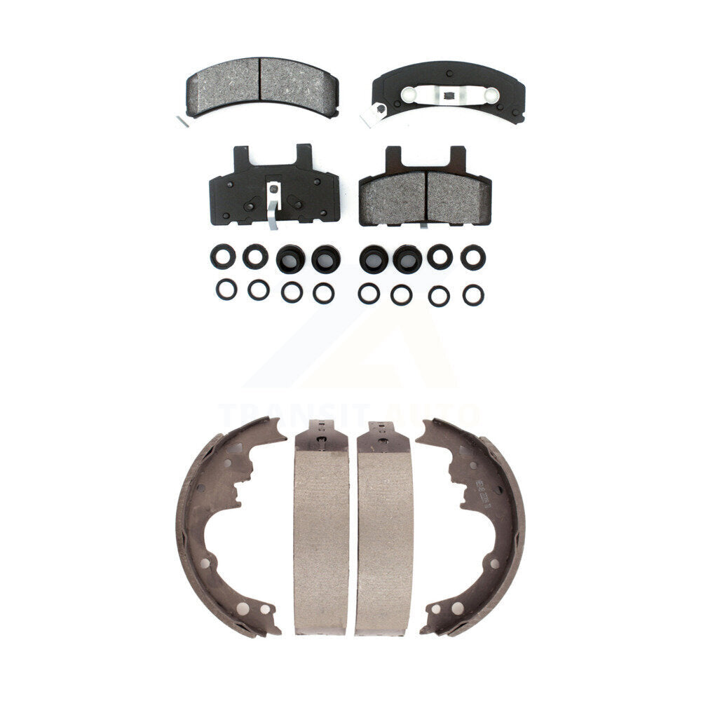 [Avant + Arrière] Kit de plaquette (semi-métallique) de frein pour 1990-2002 Chevrolet Astro GMC Safari AWD KSN-100070