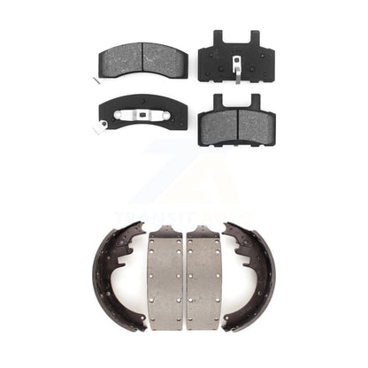[Avant + Arrière] Kit de plaquette (semi-métallique) de frein pour Chevrolet C3500 GMC K3500 Express 3500 Dodge Ram Savana K2500 Suburban C2500 KSN-100073