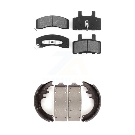 [Avant + Arrière] Kit de plaquette (semi-métallique) de frein pour Chevrolet C3500 GMC K3500 Express 3500 Dodge Ram Savana K2500 Suburban C2500 KSN-100073