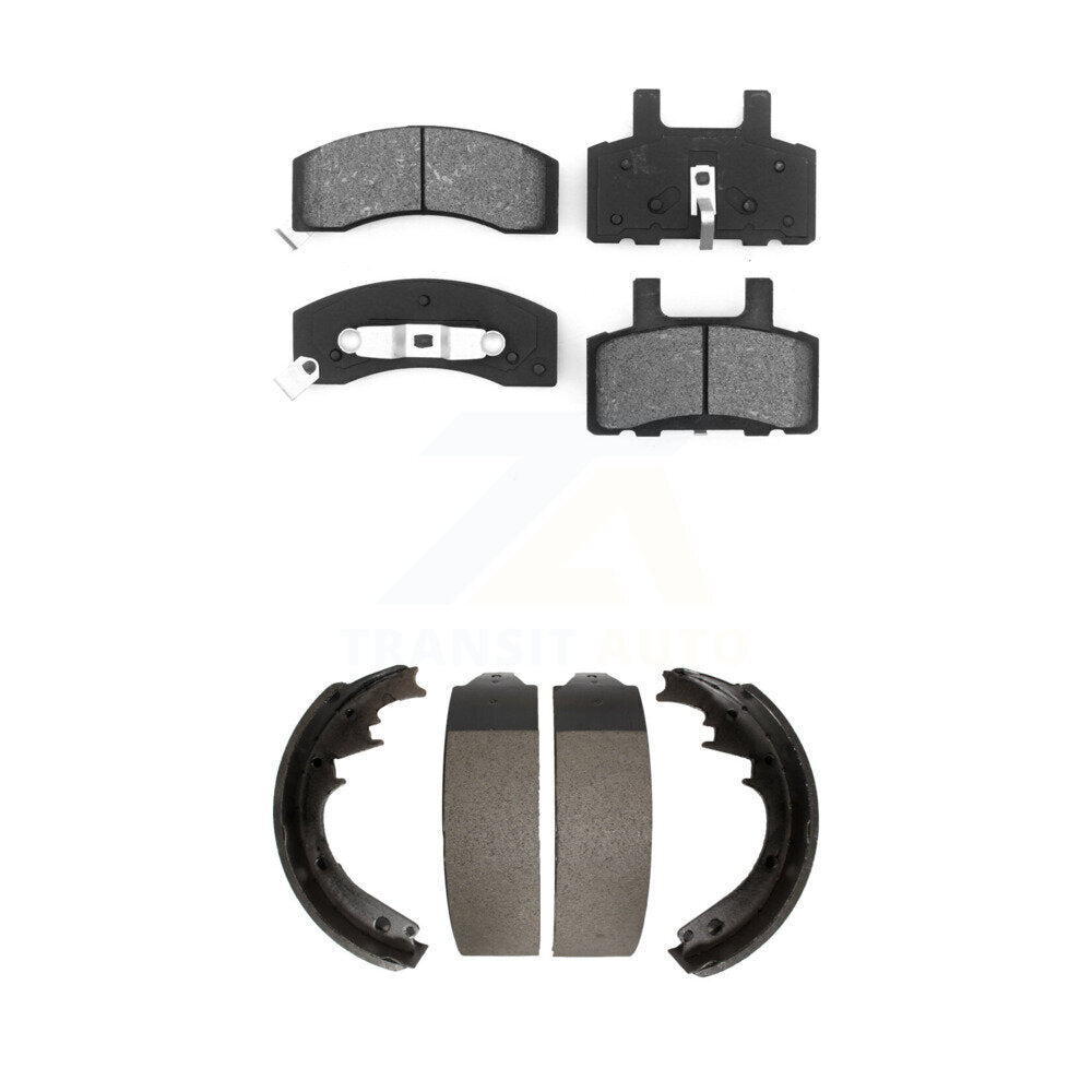[Avant + Arrière] Kit de plaquette (semi-métallique) de frein pour Chevrolet Tahoe K1500 Suburban GMC C1500 Yukon KSN-100074