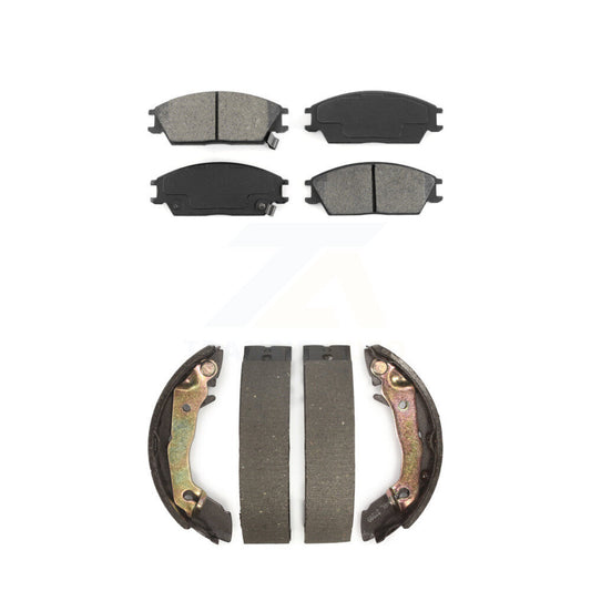 [Avant + Arrière] Kit de plaquette (semi-métallique) de frein pour Hyundai Accent Excel Scoupe Mitsubishi Precis KSN-100084