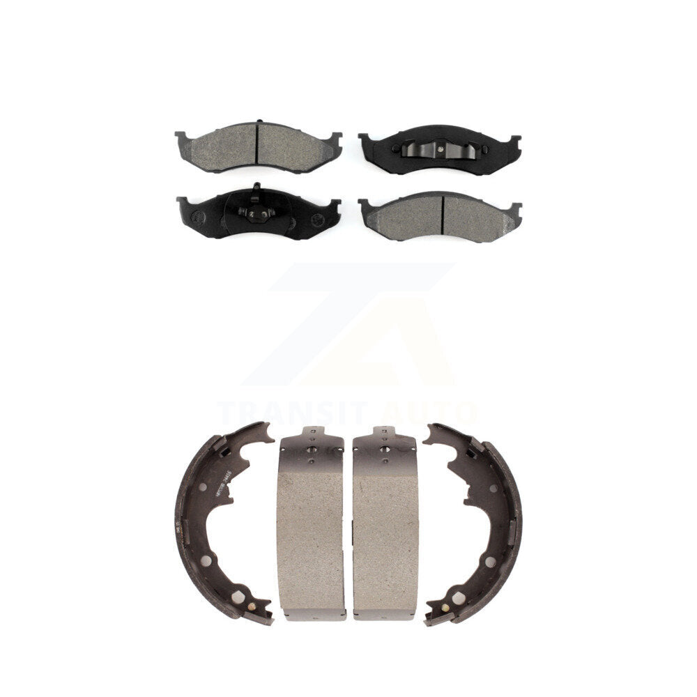 [Avant + Arrière] Kit de plaquette (semi-métallique) de frein pour Jeep Wrangler Cherokee Comanche Wagoneer KSN-100102
