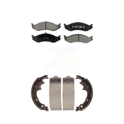 [Avant + Arrière] Kit de plaquette (semi-métallique) de frein pour Jeep Wrangler Cherokee Comanche Wagoneer KSN-100102