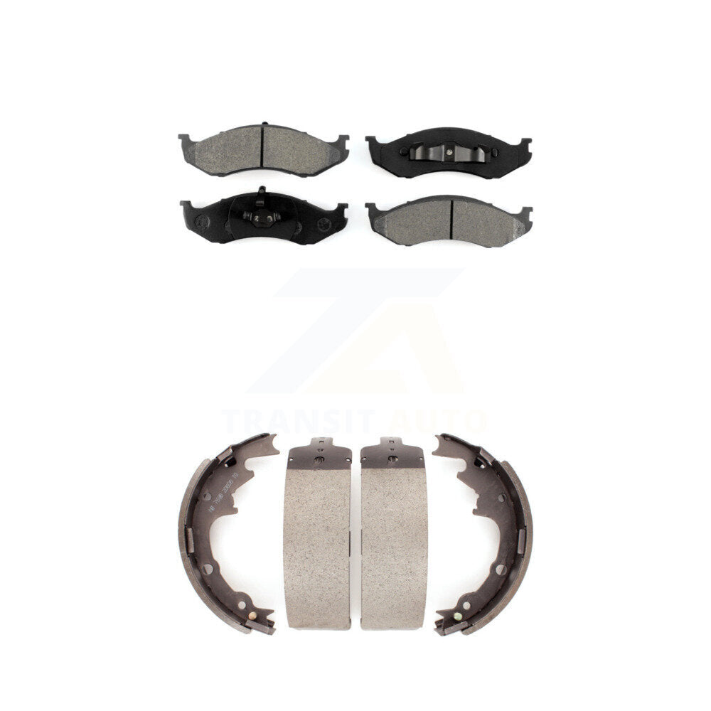 [Avant + Arrière] Kit de plaquette (semi-métallique) de frein pour Jeep Wrangler Cherokee TJ KSN-100103