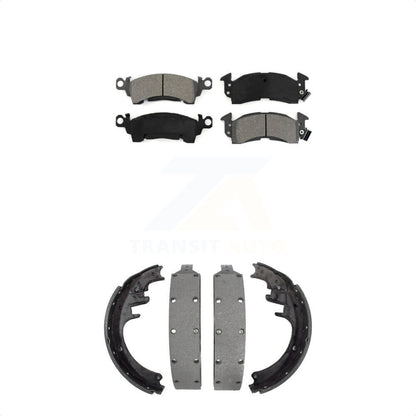 [Avant + Arrière] Kit de plaquette (semi-métallique) de frein pour Chevrolet GMC C20 K2500 C2500 V20 R20 G3500 V2500 R2500 Suburban P2500 KSN-100113 par Transit Auto