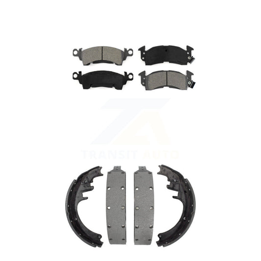 [Avant + Arrière] Kit de plaquette (semi-métallique) de frein pour Chevrolet GMC C20 K2500 C2500 V20 R20 G3500 V2500 R2500 Suburban P2500 KSN-100113