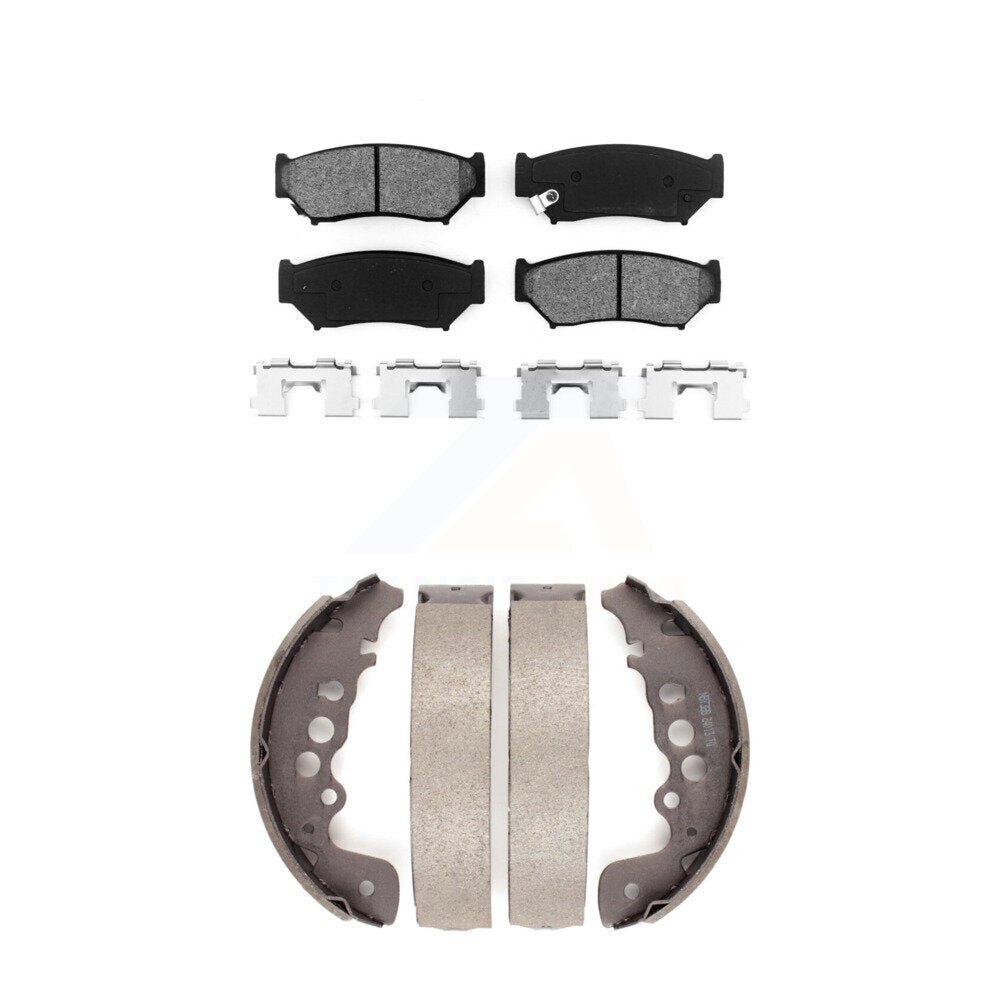 [Avant + Arrière] Kit de plaquette (semi-métallique) de frein pour 1999-2004 Chevrolet Tracker Suzuki Vitara KSN-100128
