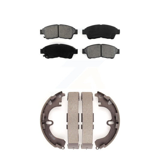 [Avant + Arrière] Kit de plaquette (semi-métallique) de frein pour 1993-1997 Toyota Corolla Geo Prizm KSN-100131