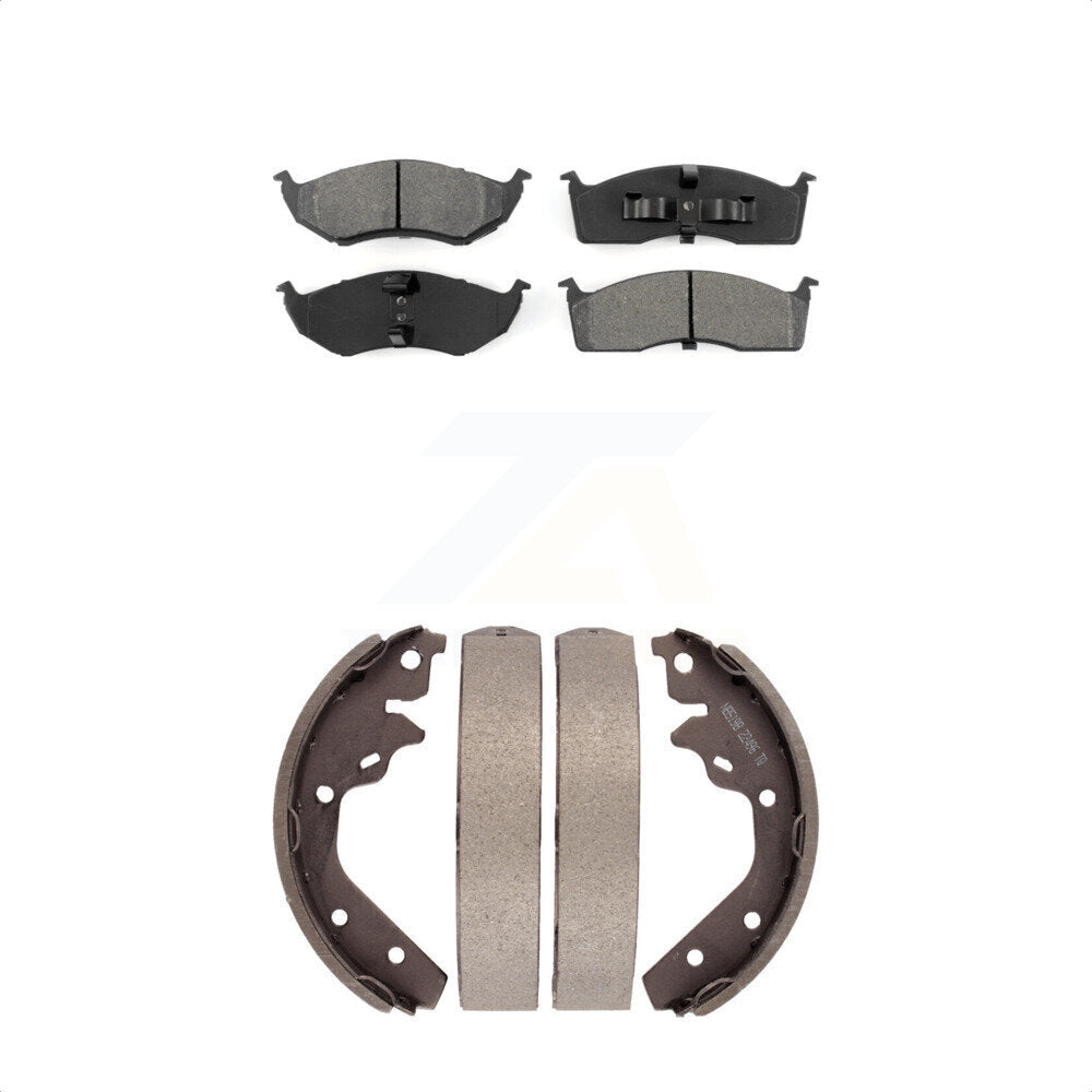 [Avant + Arrière] Kit de plaquette (semi-métallique) de frein pour Neon Dodge Plymouth Chrysler SX 2.0 KSN-100134 par Transit Auto