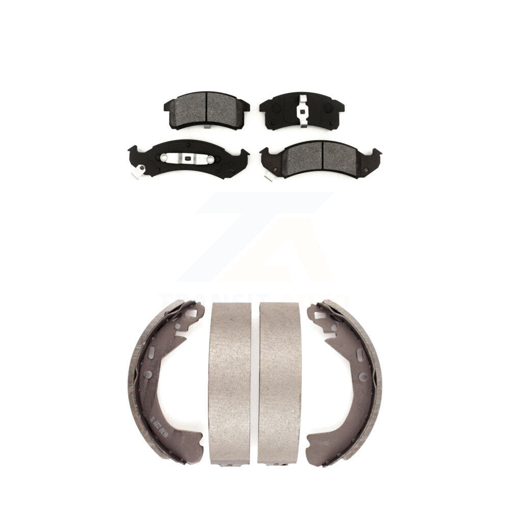 [Avant + Arrière] Kit de plaquette (semi-métallique) de frein pour Buick LeSabre Oldsmobile 88 Pontiac Bonneville Park Avenue 98 Chevrolet Lumina APV Regency LSS Trans Sport Silhouette KSN-100141